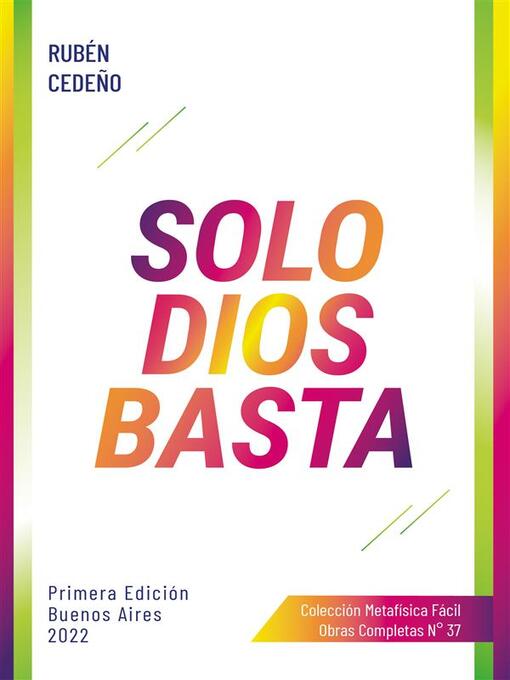 Title details for Solo Dios Basta by Rubén Cedeño - Available